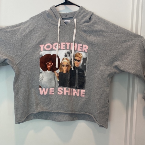 Grayson Threads Barbie cropped Hoodie sweatshirt - Picture 1 of 5